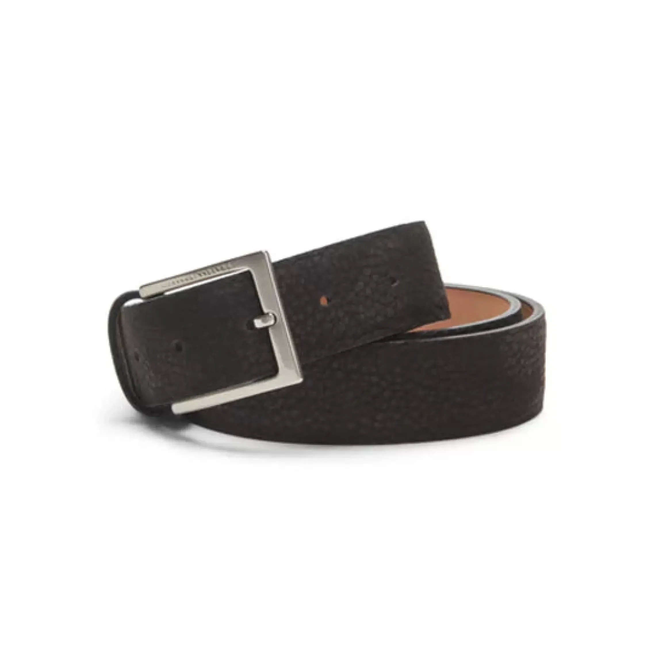 Fratelli Rossetti Men's charcoal grey nubuck belt|^ Belts
