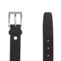 Fratelli Rossetti Men's charcoal grey nubuck belt|^ Belts