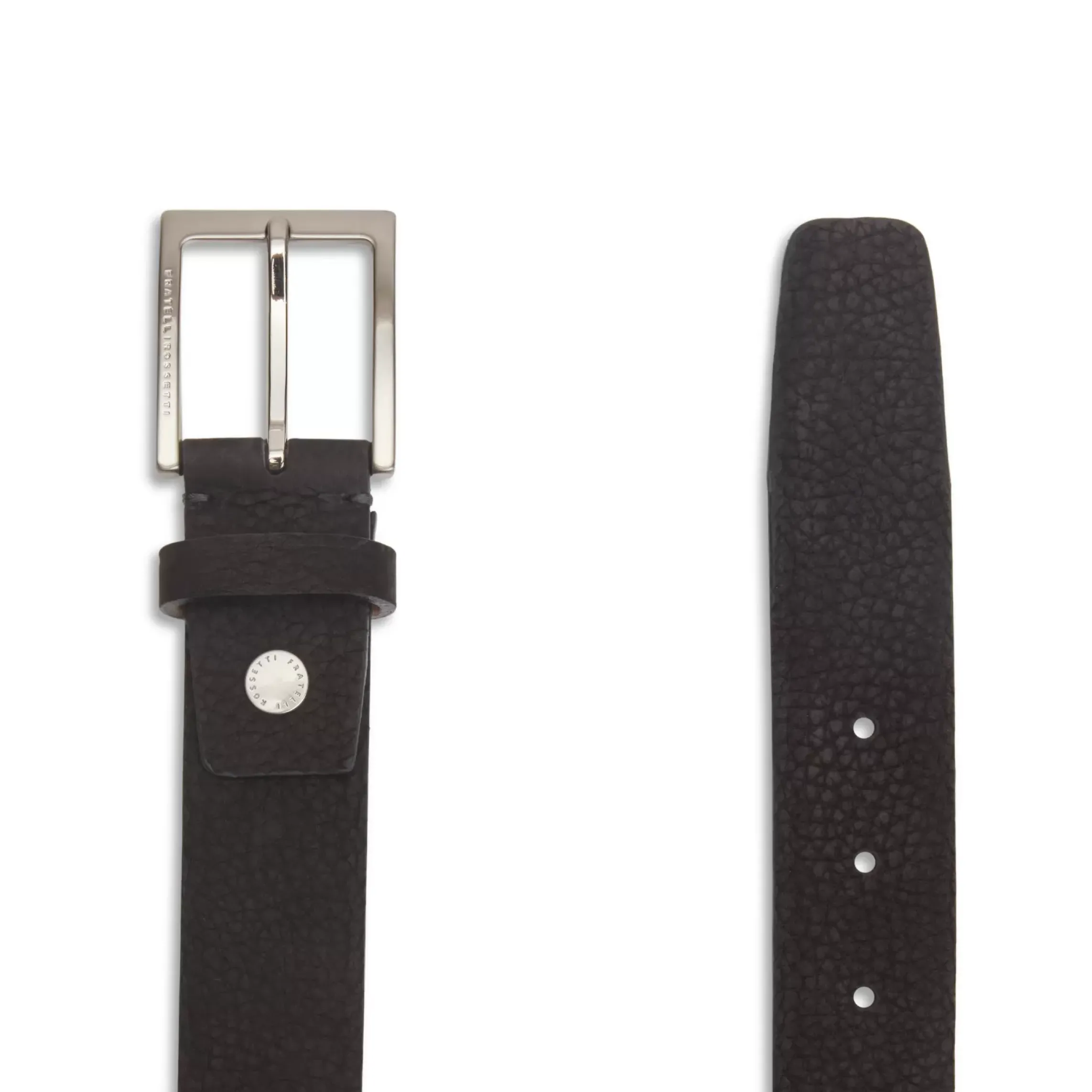 Fratelli Rossetti Men's charcoal grey nubuck belt|^ Belts