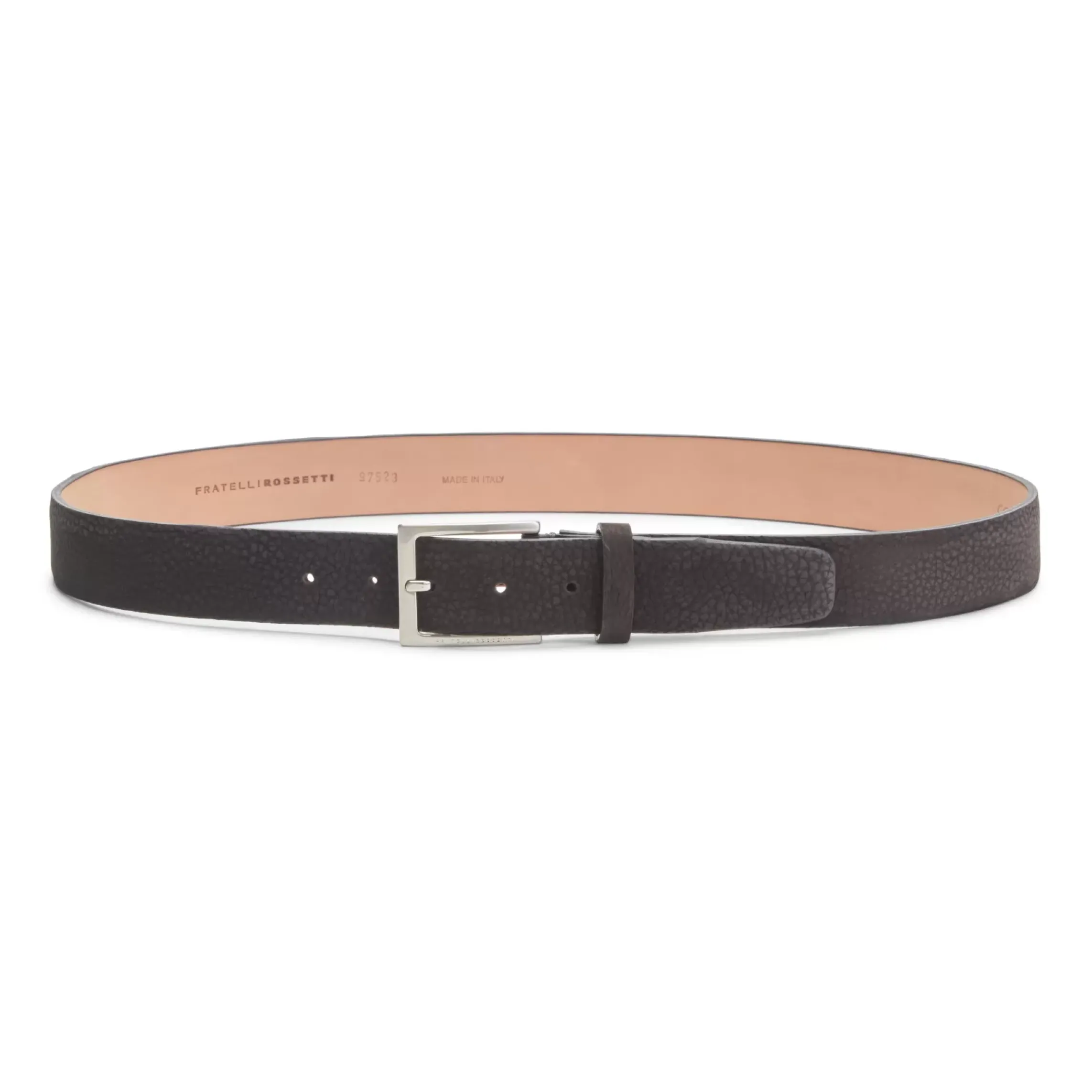 Fratelli Rossetti Men's charcoal grey nubuck belt|^ Belts