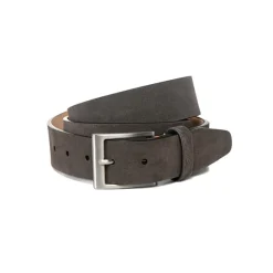 Fratelli Rossetti Men's charcoal grey suede belt|^ Belts