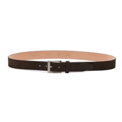 Fratelli Rossetti Men's cocoa brown suede belt|^ Belts