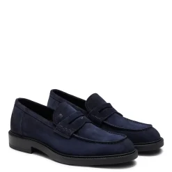 Fratelli Rossetti Mocassino uomo in suede colore blu-^ Loafers