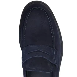 Fratelli Rossetti Mocassino uomo in suede colore blu-^ Loafers