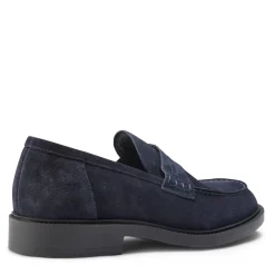 Fratelli Rossetti Mocassino uomo in suede colore blu-^ Loafers