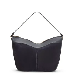 Fratelli Rossetti Navy blue suede Claire shoulder bag|^ Bags