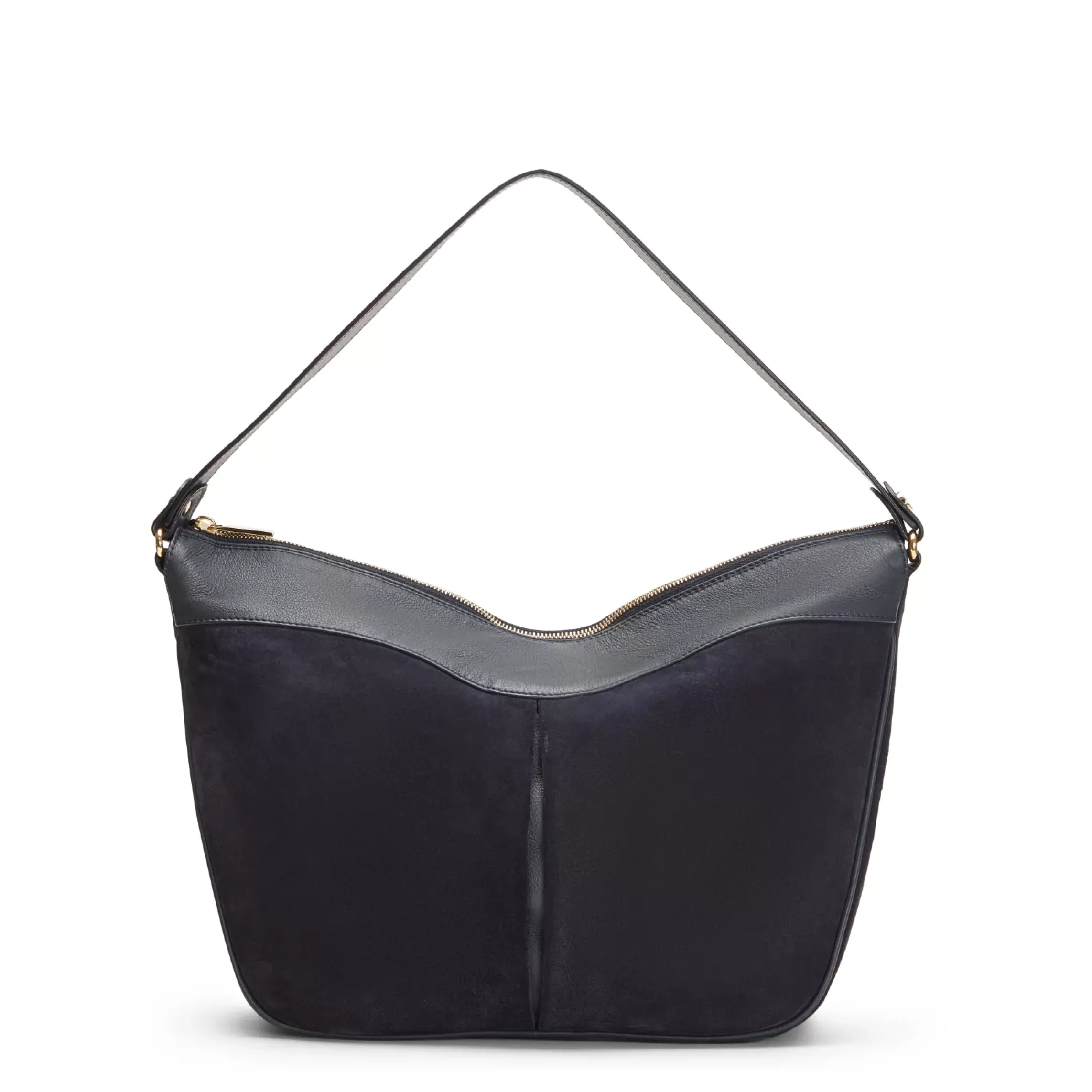 Fratelli Rossetti Navy blue suede Claire shoulder bag|^ Bags