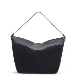 Fratelli Rossetti Navy blue suede Claire shoulder bag|^ Bags