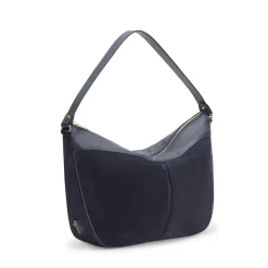 Fratelli Rossetti Navy blue suede Claire shoulder bag|^ Bags