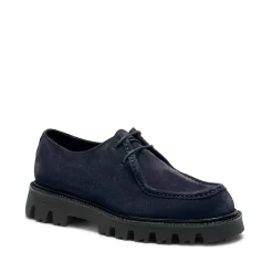 Fratelli Rossetti blue suede Derby shoe|^ Lace-up Shoes