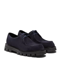 Fratelli Rossetti blue suede Derby shoe|^ Lace-up Shoes