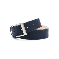 Fratelli Rossetti Navy blue suede men's belt|^ Belts
