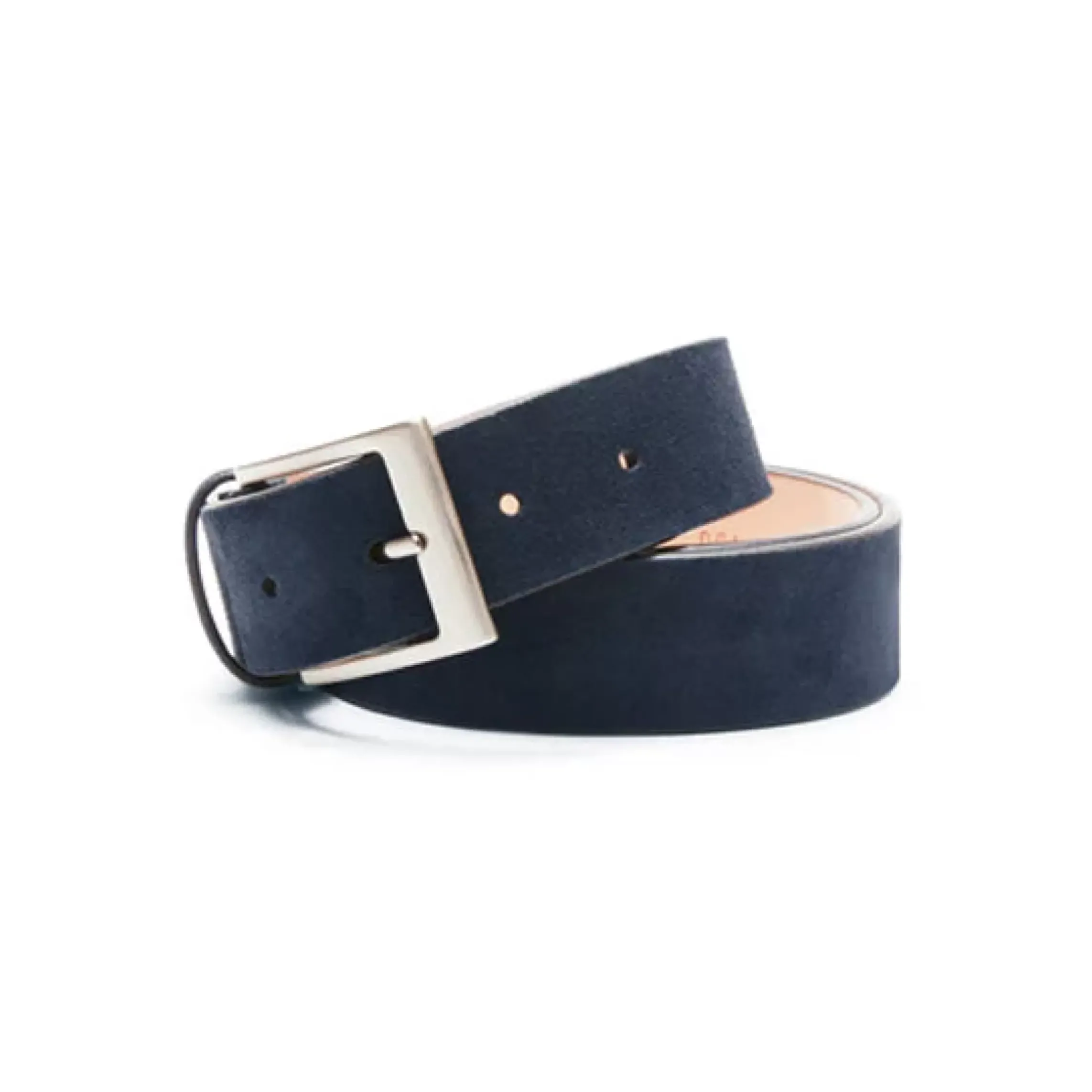 Fratelli Rossetti Navy blue suede men's belt|^ Belts