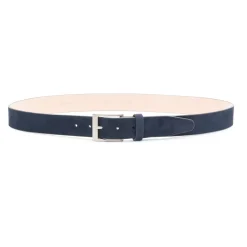 Fratelli Rossetti Navy blue suede men's belt|^ Belts