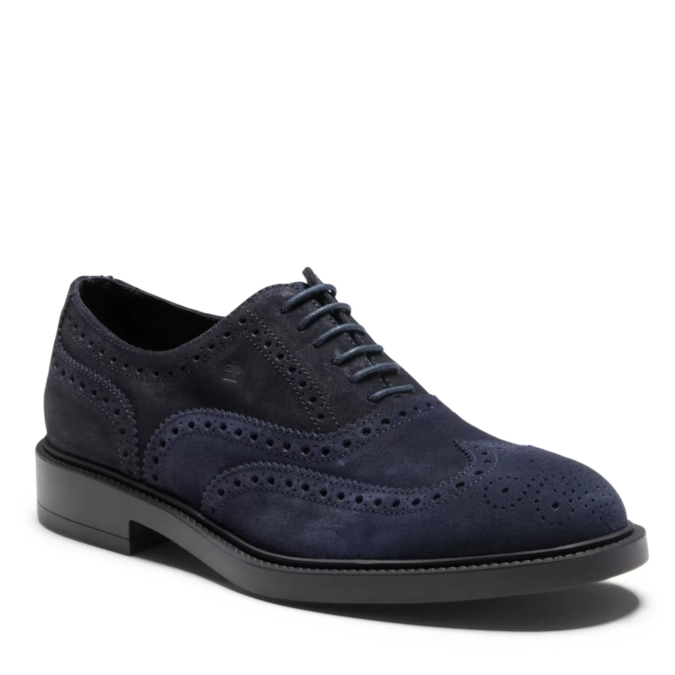 Fratelli Rossetti Navy blue suede Oxford shoe|^ Lace-up Shoes