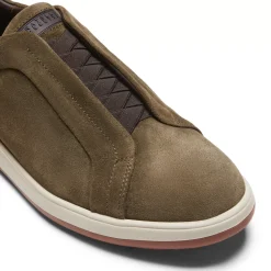 Fratelli Rossetti Olive-coloured suede sneaker|^ Sneakers