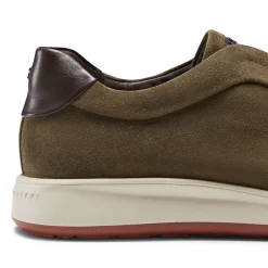 Fratelli Rossetti Olive-coloured suede sneaker|^ Sneakers