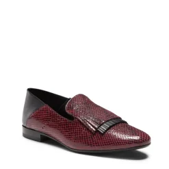 Fratelli Rossetti Plum leather Hobo slipper|^ Slip On