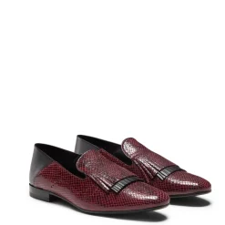 Fratelli Rossetti Plum leather Hobo slipper|^ Slip On