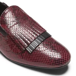 Fratelli Rossetti Plum leather Hobo slipper|^ Slip On
