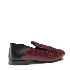 Fratelli Rossetti Plum leather Hobo slipper|^ Slip On