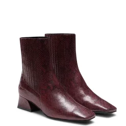 Fratelli Rossetti Plum-coloured leather ankle boot|^ Ankle Boots