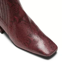 Fratelli Rossetti Plum-coloured leather ankle boot|^ Ankle Boots
