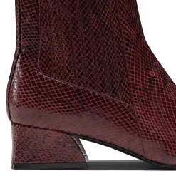 Fratelli Rossetti Plum-coloured leather ankle boot|^ Ankle Boots