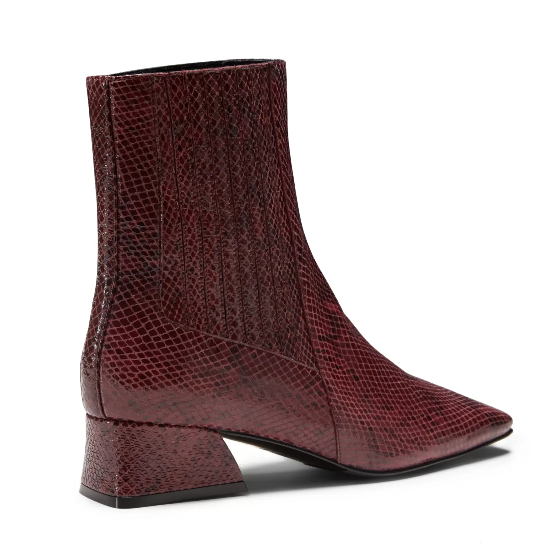 Fratelli Rossetti Plum-coloured leather ankle boot|^ Ankle Boots