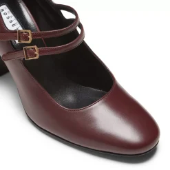 Fratelli Rossetti Plum-coloured leather pump|^ Décolleté