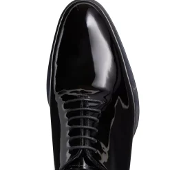 Fratelli Rossetti Richelieu Oxford shoe in black patent leather|^ Lace-up Shoes