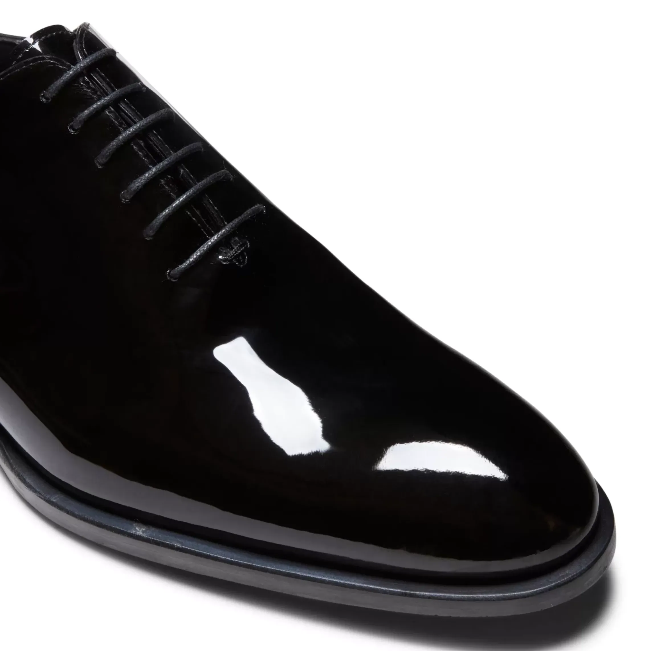 Fratelli Rossetti Richelieu Oxford shoe in black patent leather|^ Lace-up Shoes