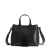 Fratelli Rossetti Small black leather Hobo Tote Bag|^ Bags