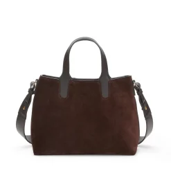 Fratelli Rossetti Small cocoa brown suede Hobo tote bag|^ Bags