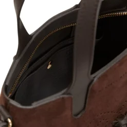 Fratelli Rossetti Small cocoa brown suede Hobo tote bag|^ Bags