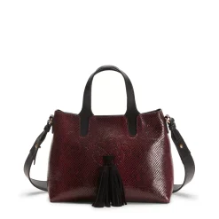 Fratelli Rossetti Small Hobo Tote Bag in plum-coloured leather|^ Bags