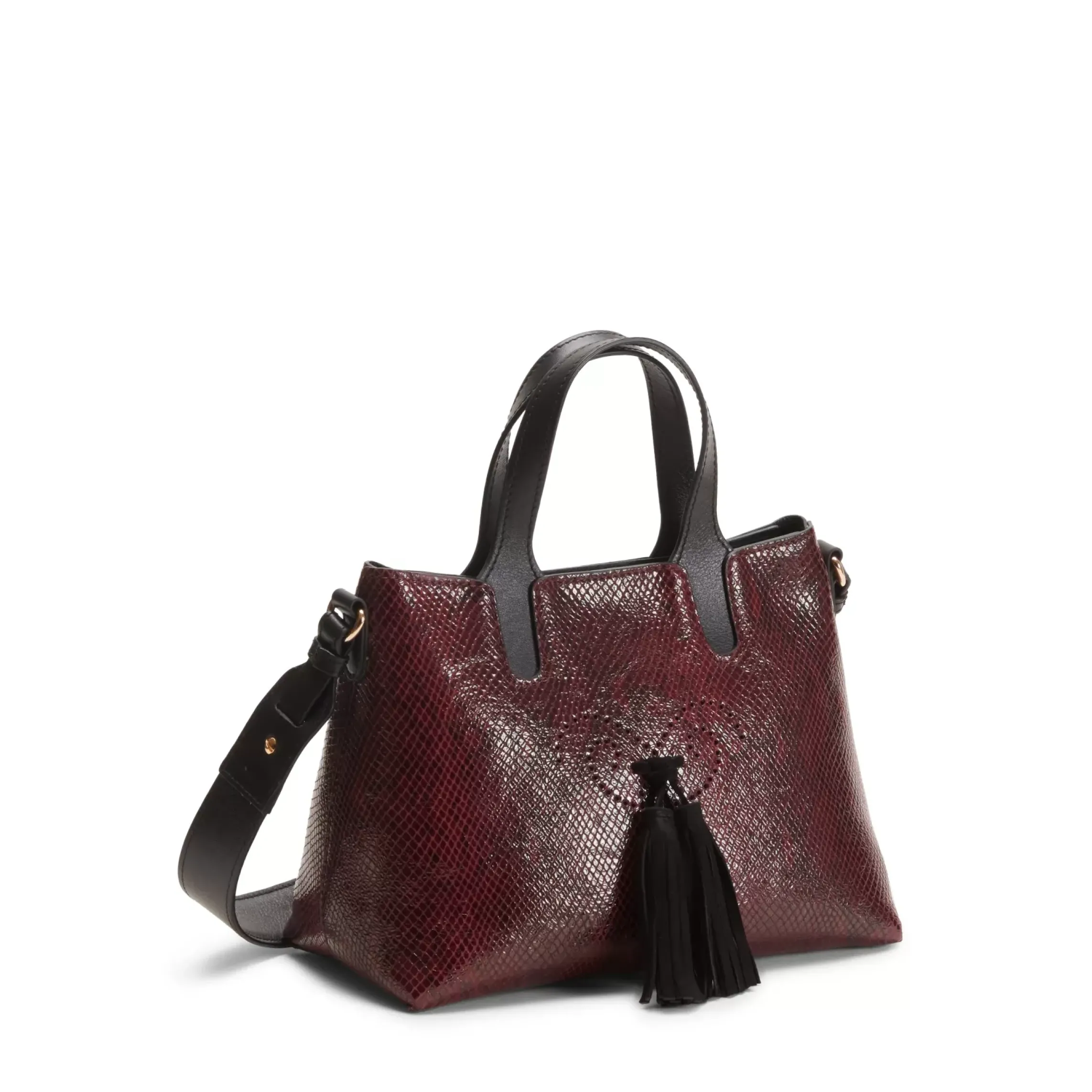 Fratelli Rossetti Small Hobo Tote Bag in plum-coloured leather|^ Bags