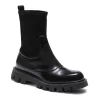 Fratelli Rossetti Stivaletto in pelle e suede da donna colore nero-^ Ankle Boots