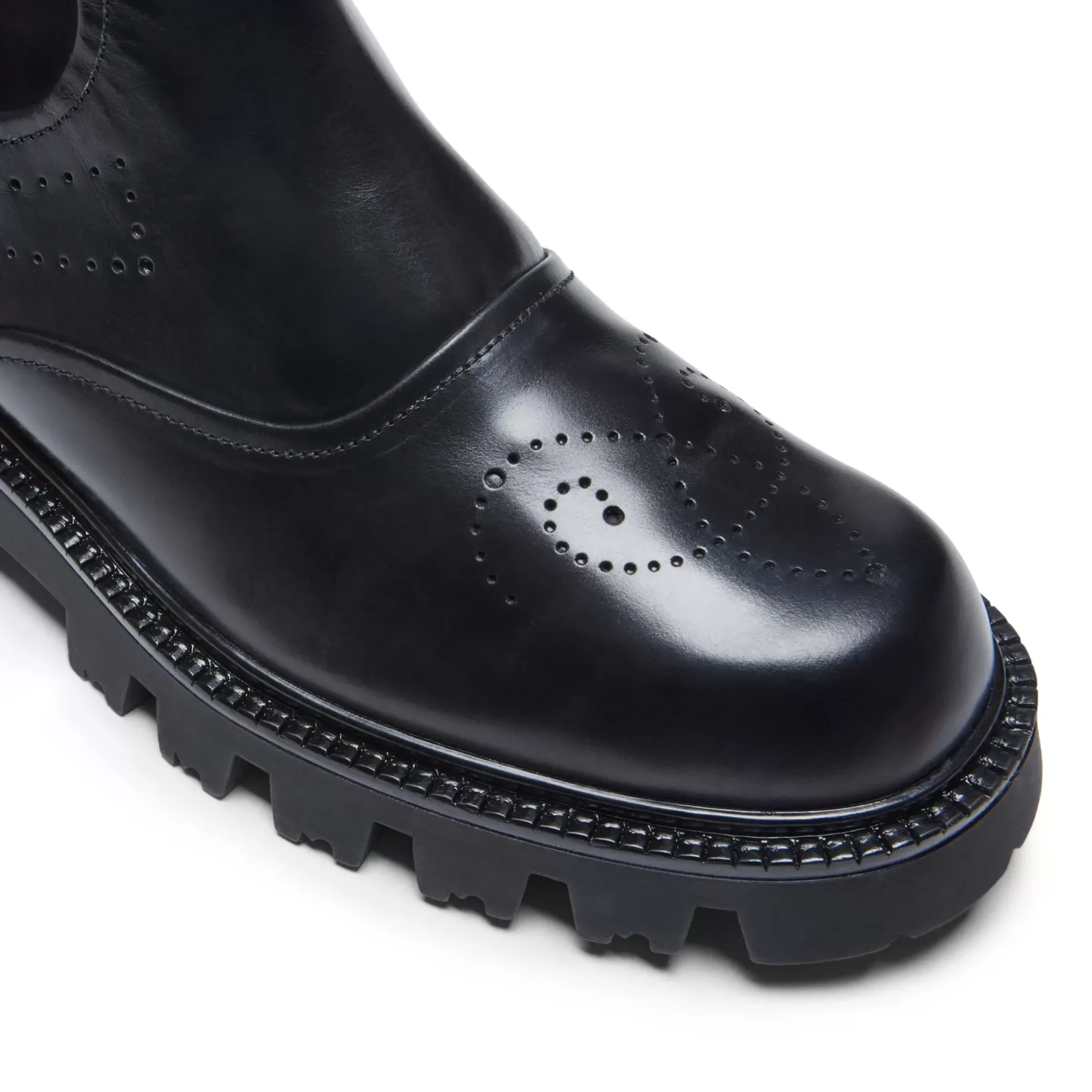 Fratelli Rossetti Stivaletto in pelle e suede da donna colore nero-^ Ankle Boots