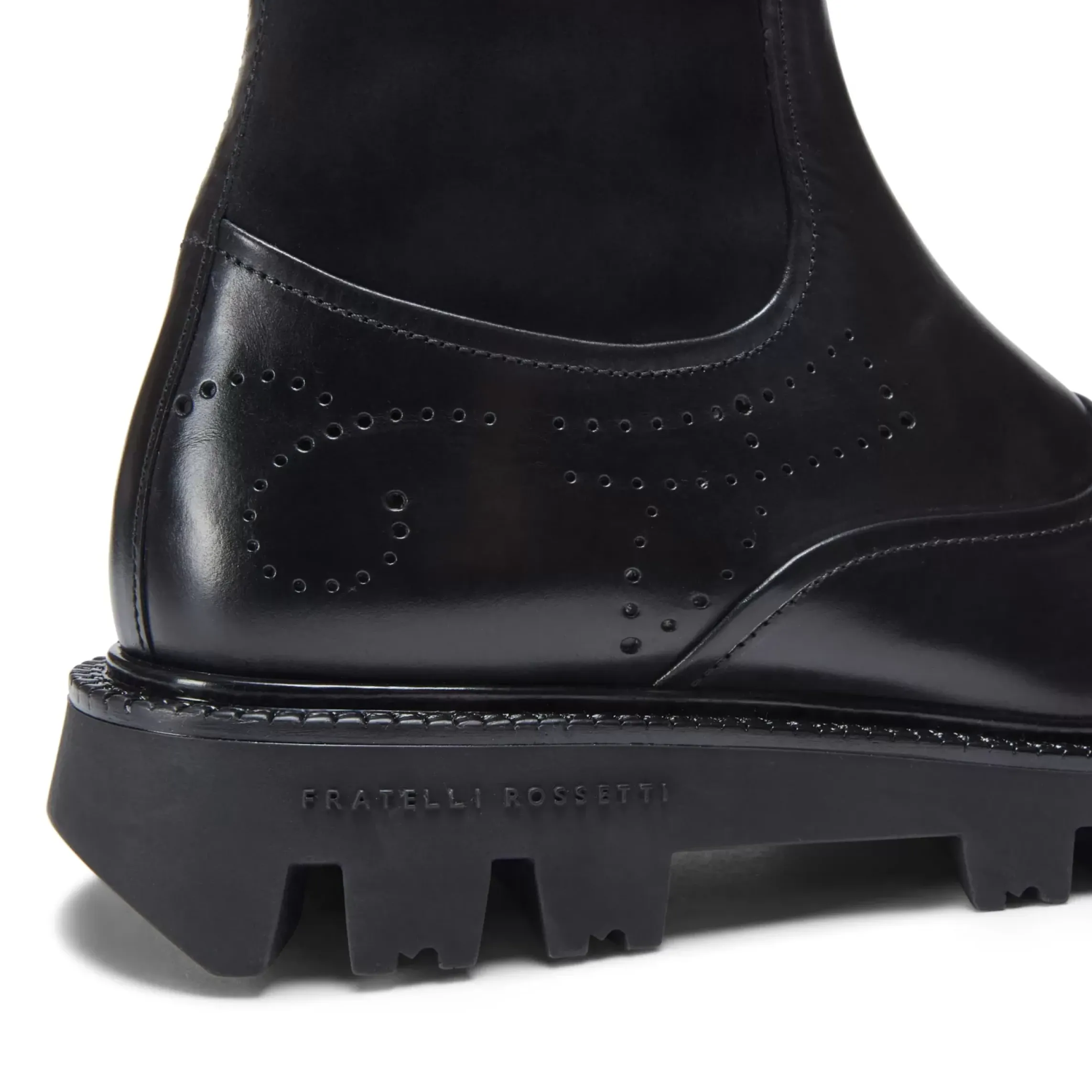 Fratelli Rossetti Stivaletto in pelle e suede da donna colore nero-^ Ankle Boots