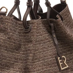 Fratelli Rossetti Tote bag Royal in tessuto marrone-^ Bags