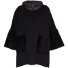 Fratelli Rossetti Women’s beige cape in wool and shearling|^ Outerwear