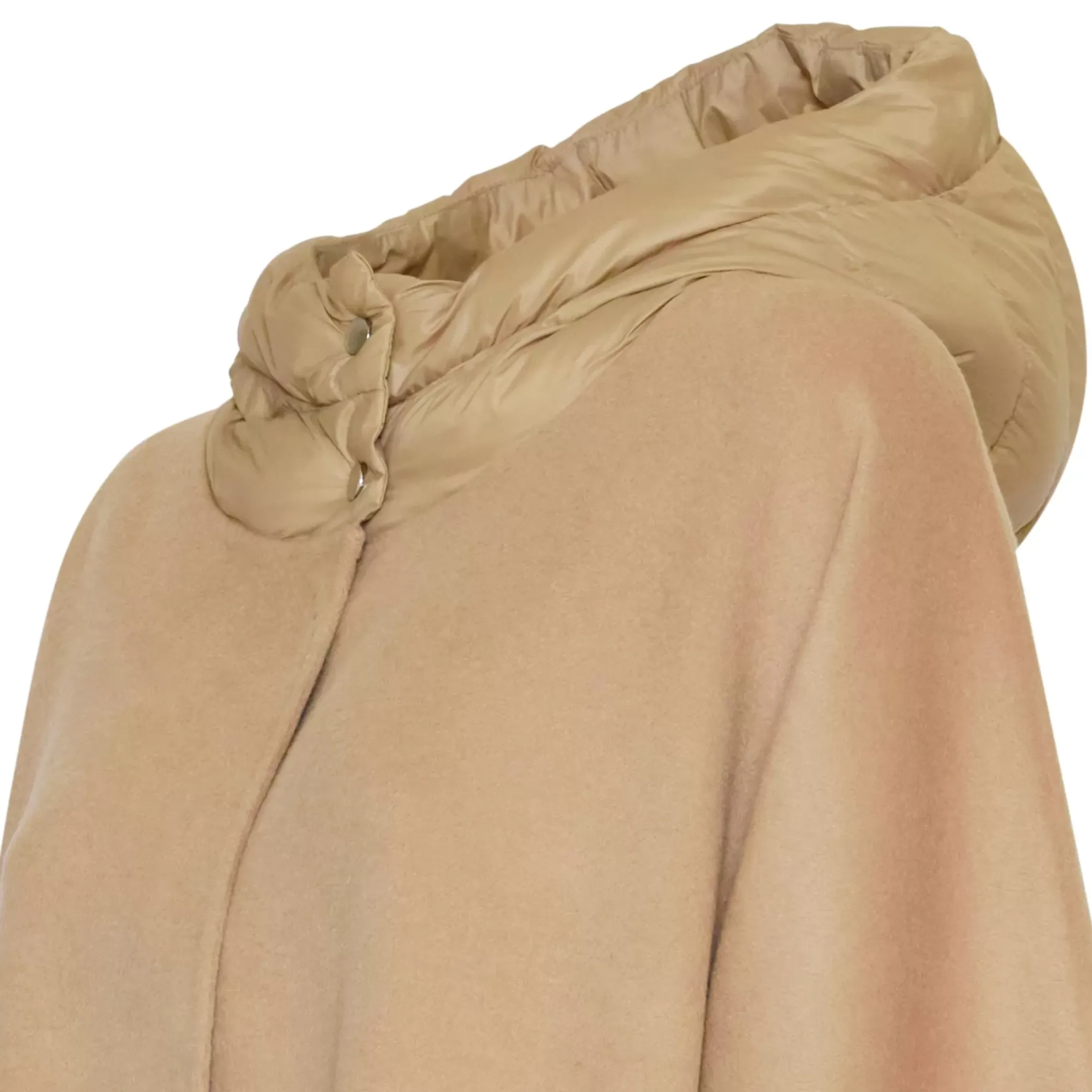 Fratelli Rossetti Women’s black cape in wool and shearling|^ Outerwear