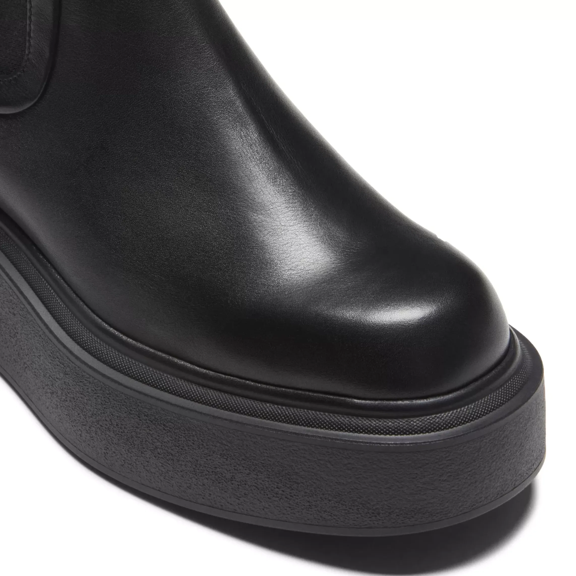 Fratelli Rossetti Women's black leather Beatle boot|^ Ankle Boots