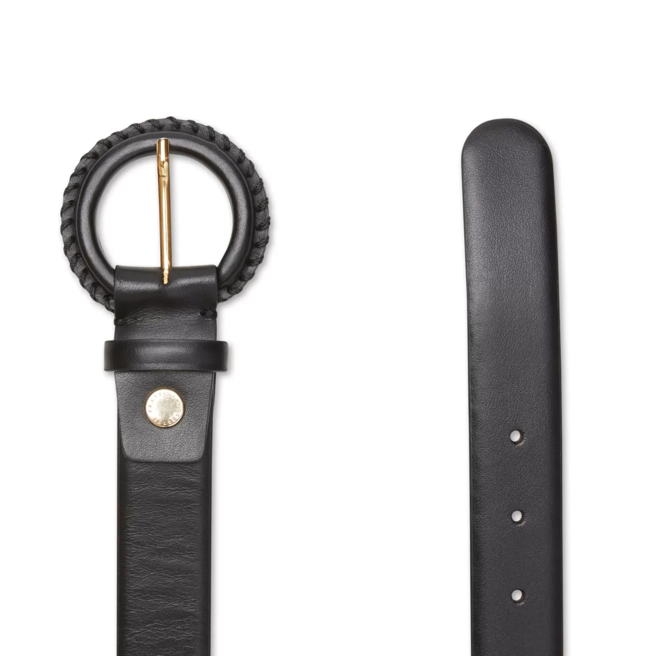 Fratelli Rossetti Women's black leather belt|^ Accessories