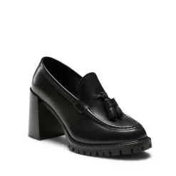 Fratelli Rossetti Women's black leather Brera loafer|^ Loafers