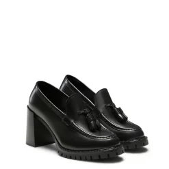 Fratelli Rossetti Women's black leather Brera loafer|^ Loafers