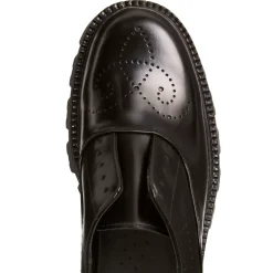 Fratelli Rossetti Women's black leather Dandy Derby shoe|^ Lace-up Shoes