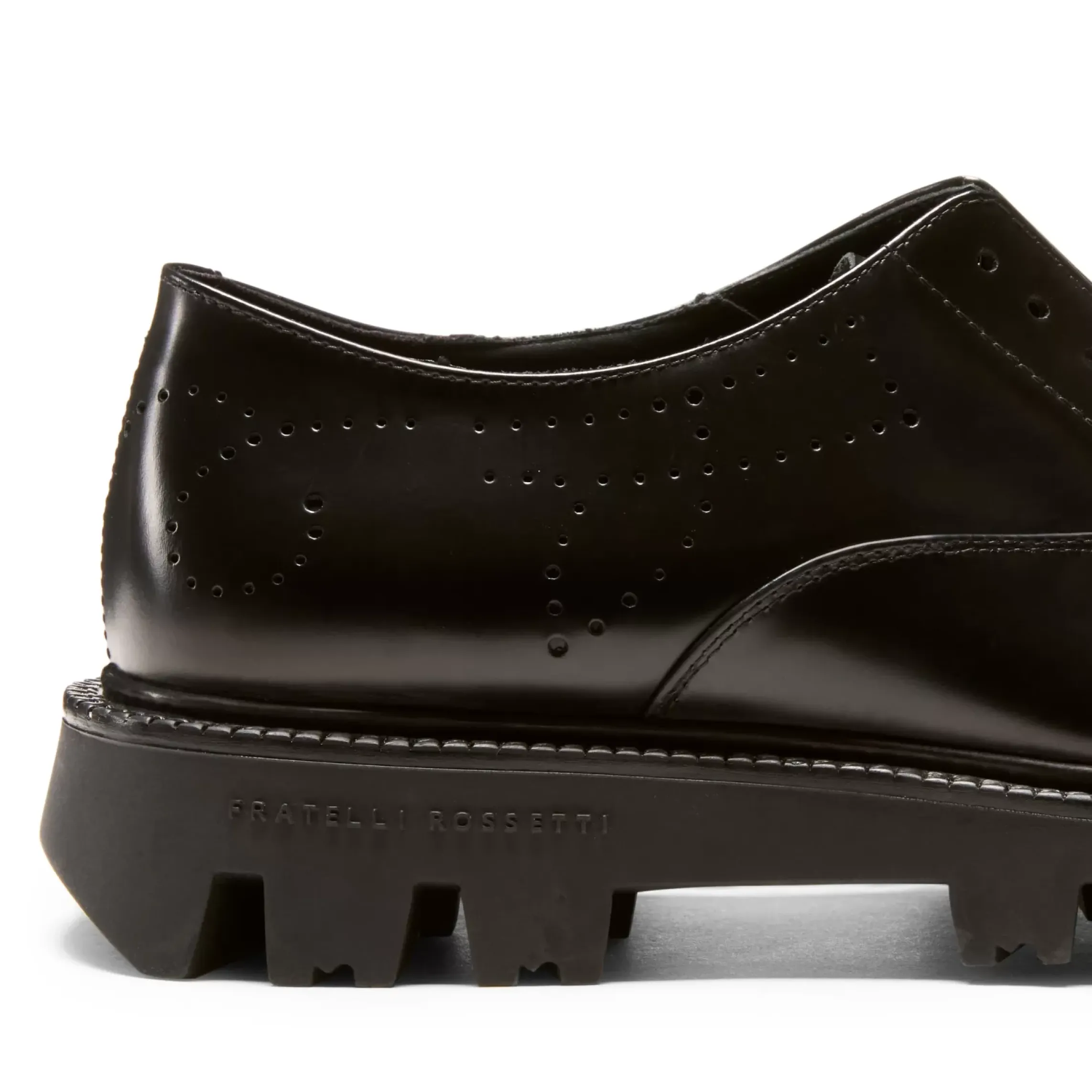 Fratelli Rossetti Women's black leather Dandy Derby shoe|^ Lace-up Shoes