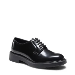 Fratelli Rossetti Women's black leather Derby lace-up|^ Lace-up Shoes